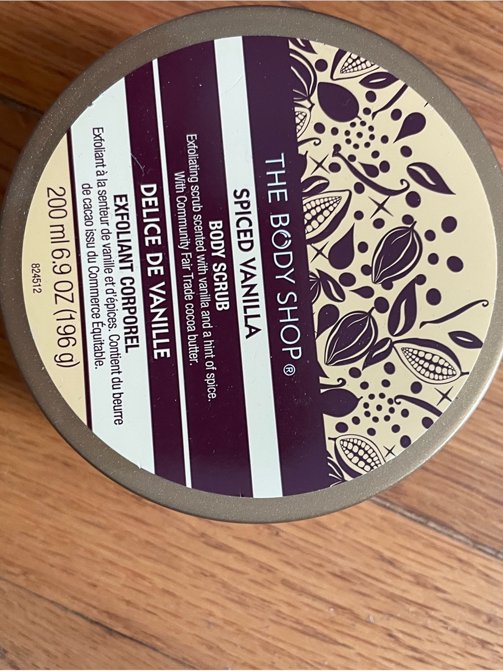 The Body Shop Spiced Vanilla Body Scrub - Purple